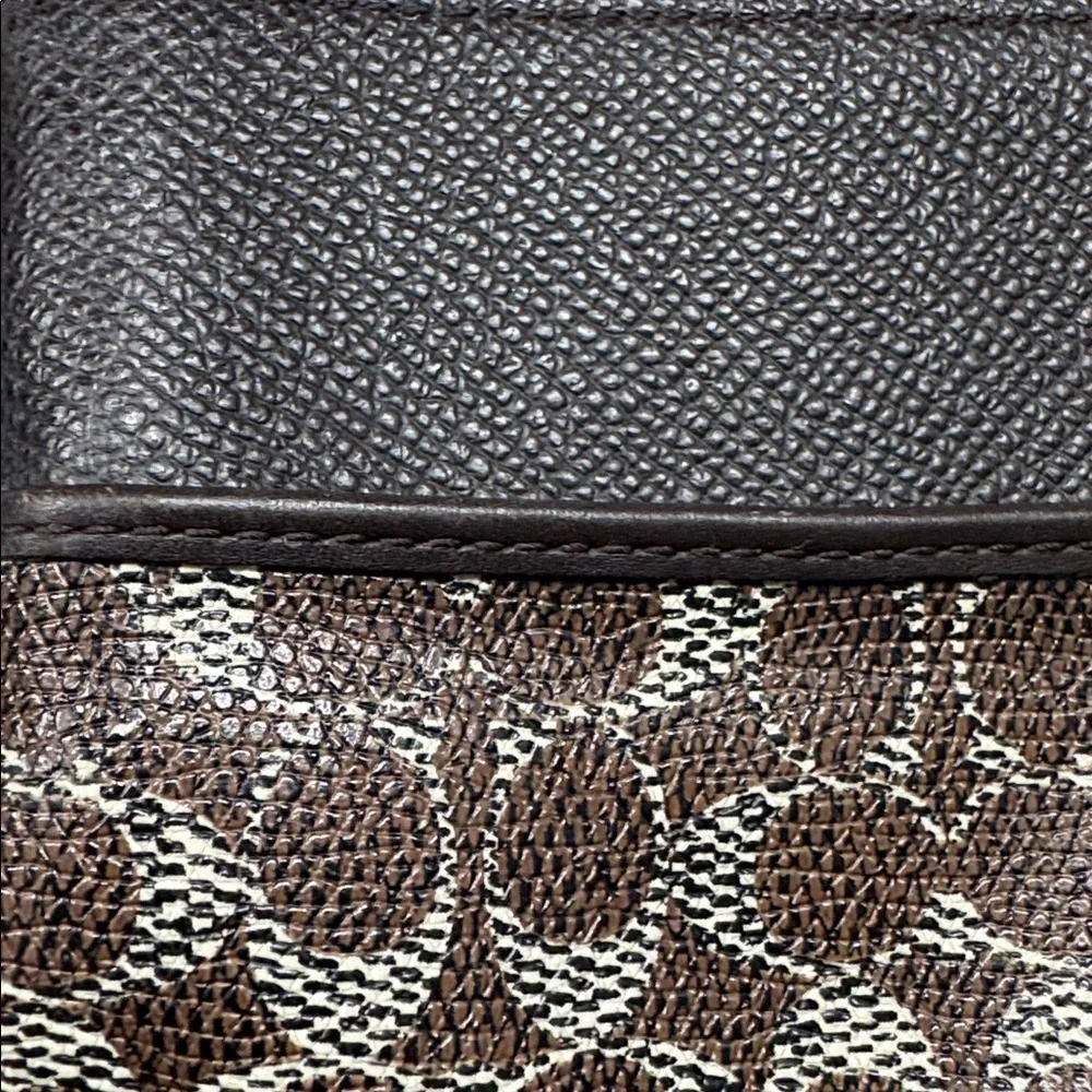 Coach Dark Brown Monogram Crossbody Bag - Picture 6 of 6
